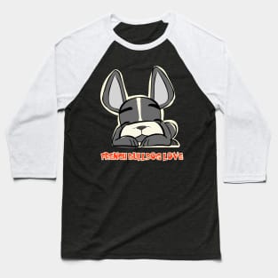 Sleepy Frenchie Baseball T-Shirt